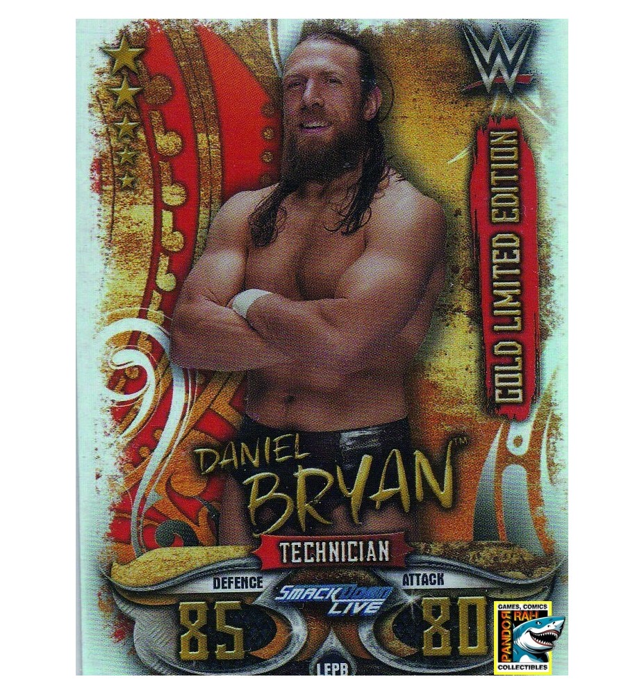 WWE Slam Attax Live 2018 Daniel Bryan Gold Limited Edition Foil