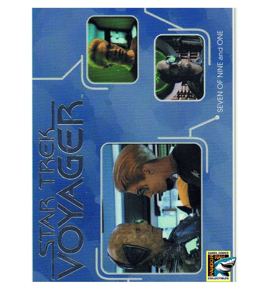 Star Trek Voyager Heroes & Villains TC Seven Of Nine And One R22