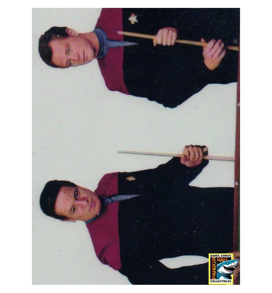 Star Trek Voyager Season 2 Trading Cards Holodeck Chakotay And Paris