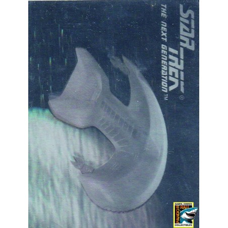 Star Trek The Next Generation Trading Card Ferengi Starship Hologram