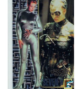 Star Trek Voyager Profiles Seven Of Nine 4-9 Emotional Embossed