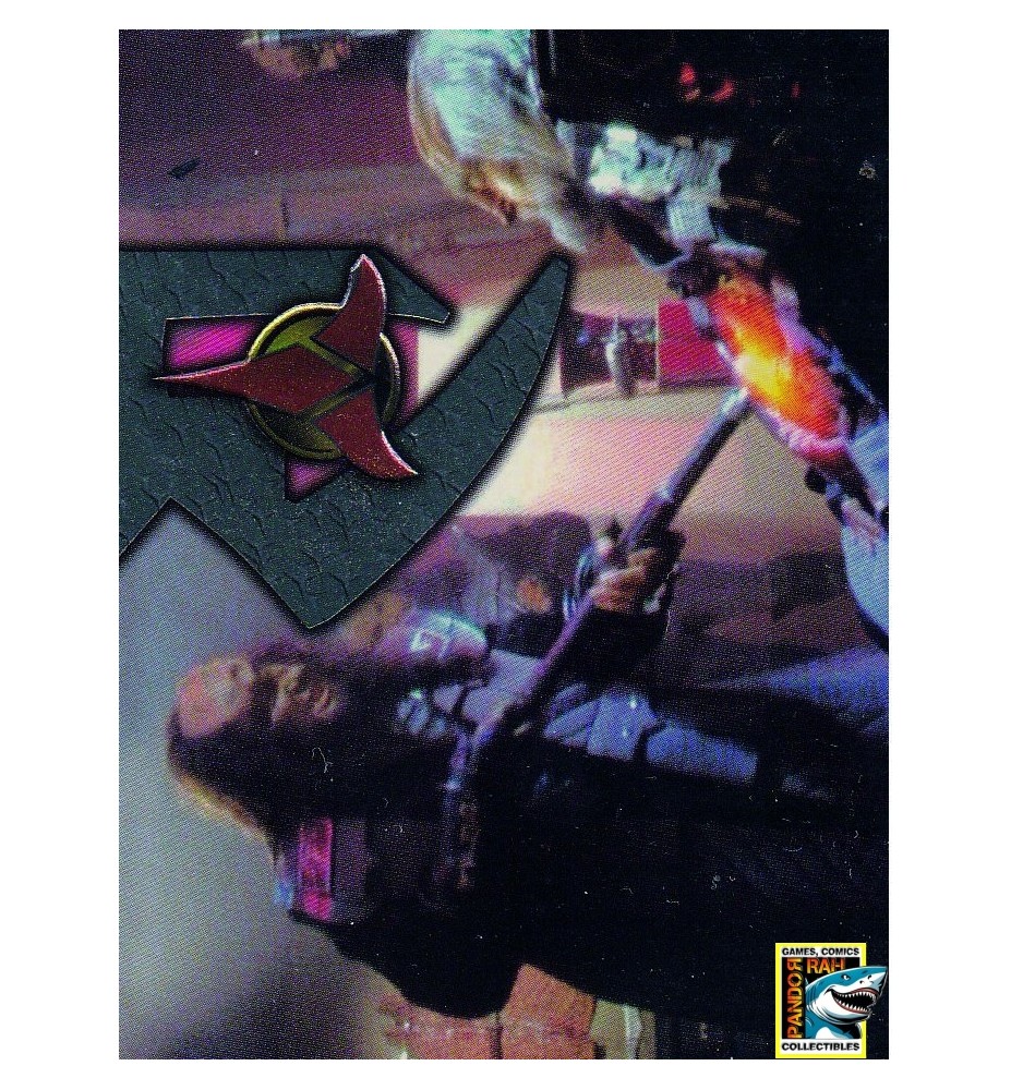 1997 Star Trek TNG Season 6 Embossed Chase Card S32 Klingon Painstick