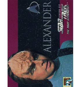 1997 Star Trek TNG Season 6 Embossed Chase Card S35 Alexander