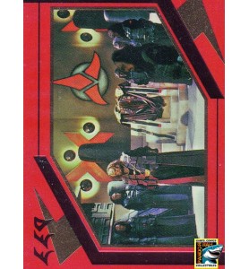 1996 Star Trek TNG Season 5 Embossed Chase Card S25 Klingon Great Hall