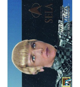 1996 Star Trek TNG Season 5 Embossed Chase Card S30 Sela