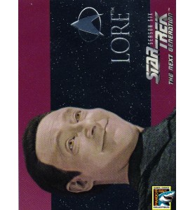 1997 Star Trek TNG Season 6 Embossed Chase Card S36 Lore