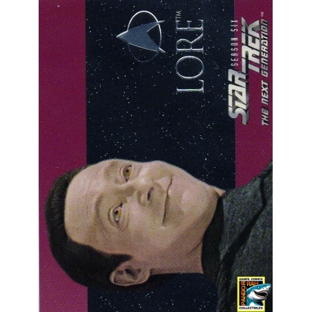 1997 Star Trek TNG Season 6 Embossed Chase Card S36 Lore