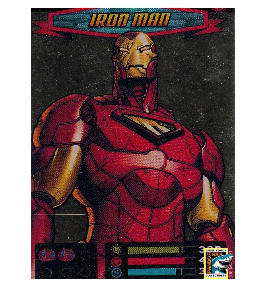 Spider-Man Heroes & Villains Power Card Collection 277 Iron Man