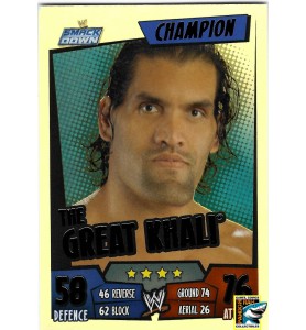 WWE Slam Attax Rumble 2011 The Great Khali Rainbow Foil