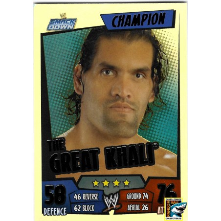 WWE Slam Attax Rumble 2011 The Great Khali Rainbow Foil