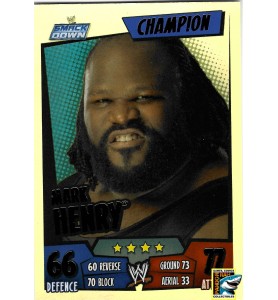 WWE Slam Attax Rumble 2011 Mark Henry Rainbow Foil