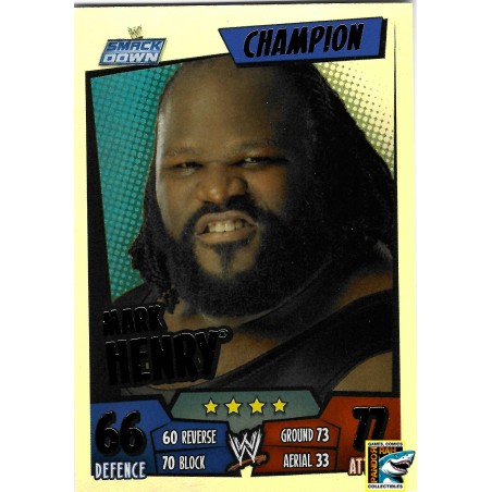 WWE Slam Attax Rumble 2011 Mark Henry Rainbow Foil