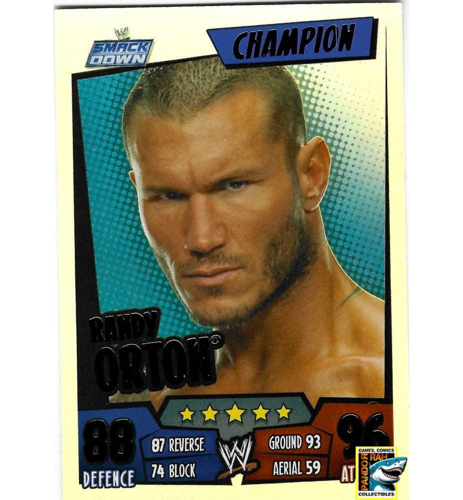 WWE Slam Attax Rumble 2011 Randy Orton Rainbow Foil