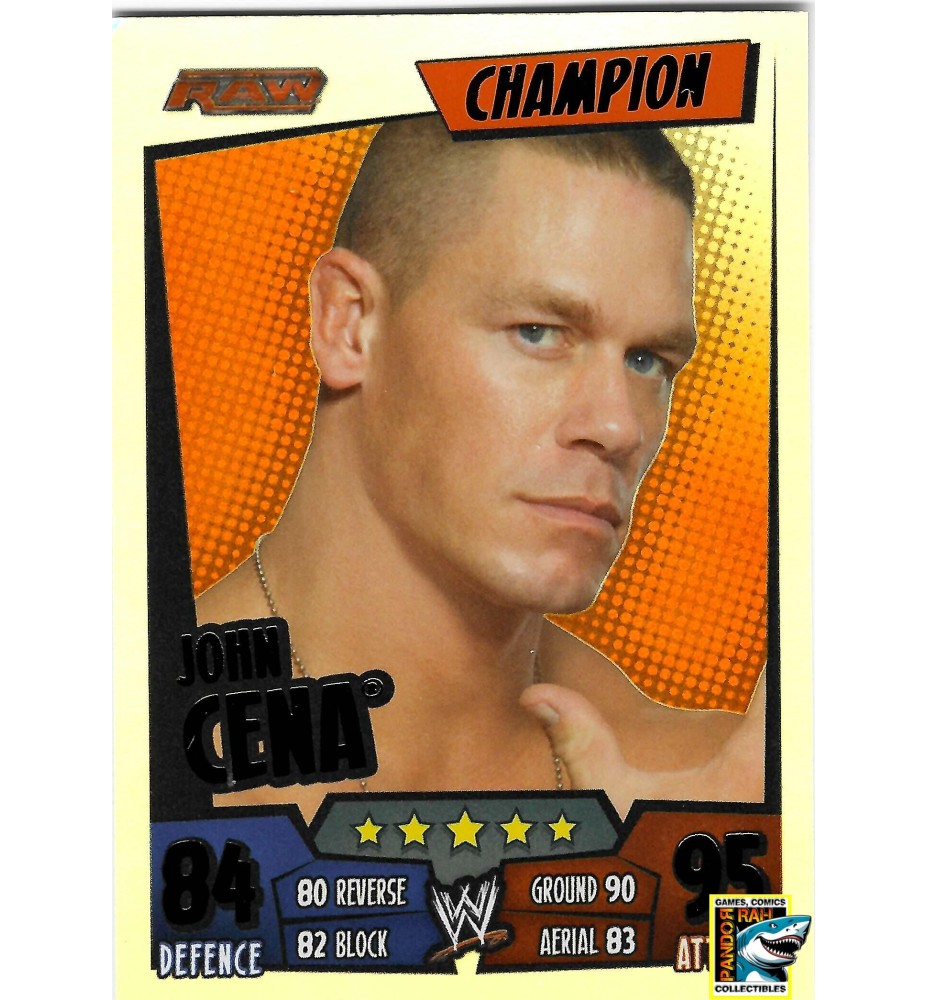 WWE Slam Attax Rumble 2011 John Cena Rainbow Foil