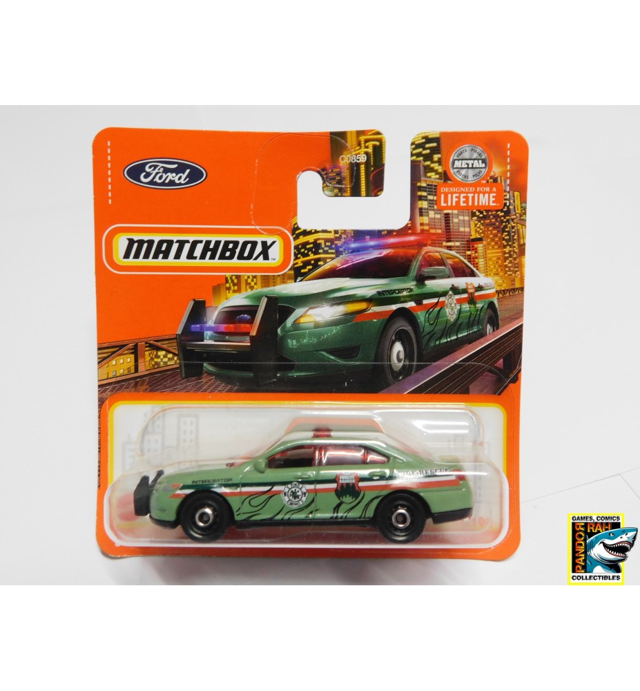 Matchbox Ford Police Interceptor Groen 1:65