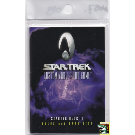 Star Trek Starter Deck II Rules And Card List