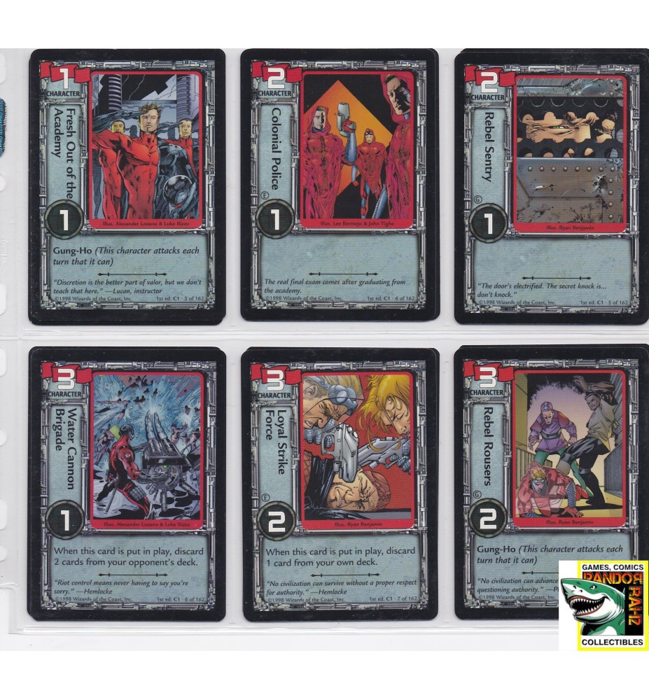 Incomplete Set 129/162 C-23 Trading Card Game ARC System